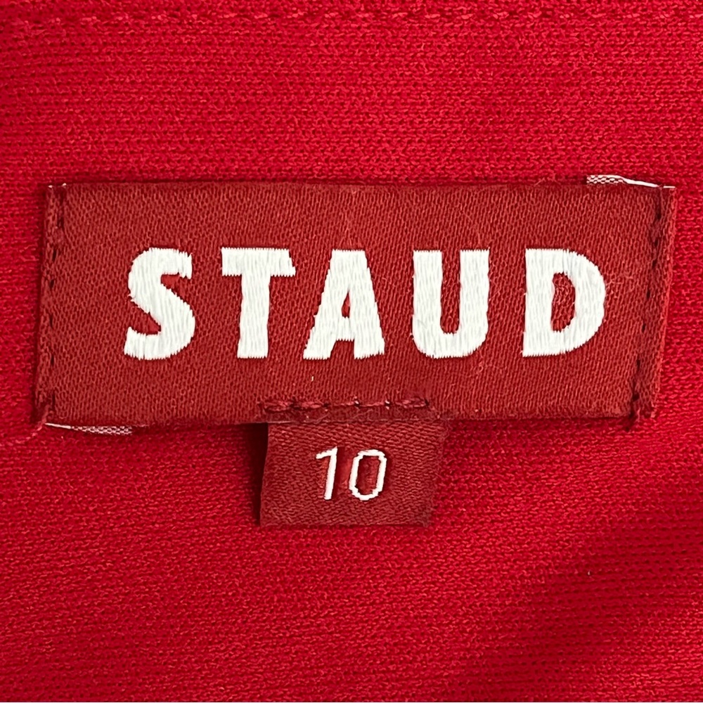 NWOT STAUD - Square Neck Jumpsuit in Red and Pink - 10 - Picture 6 of 16